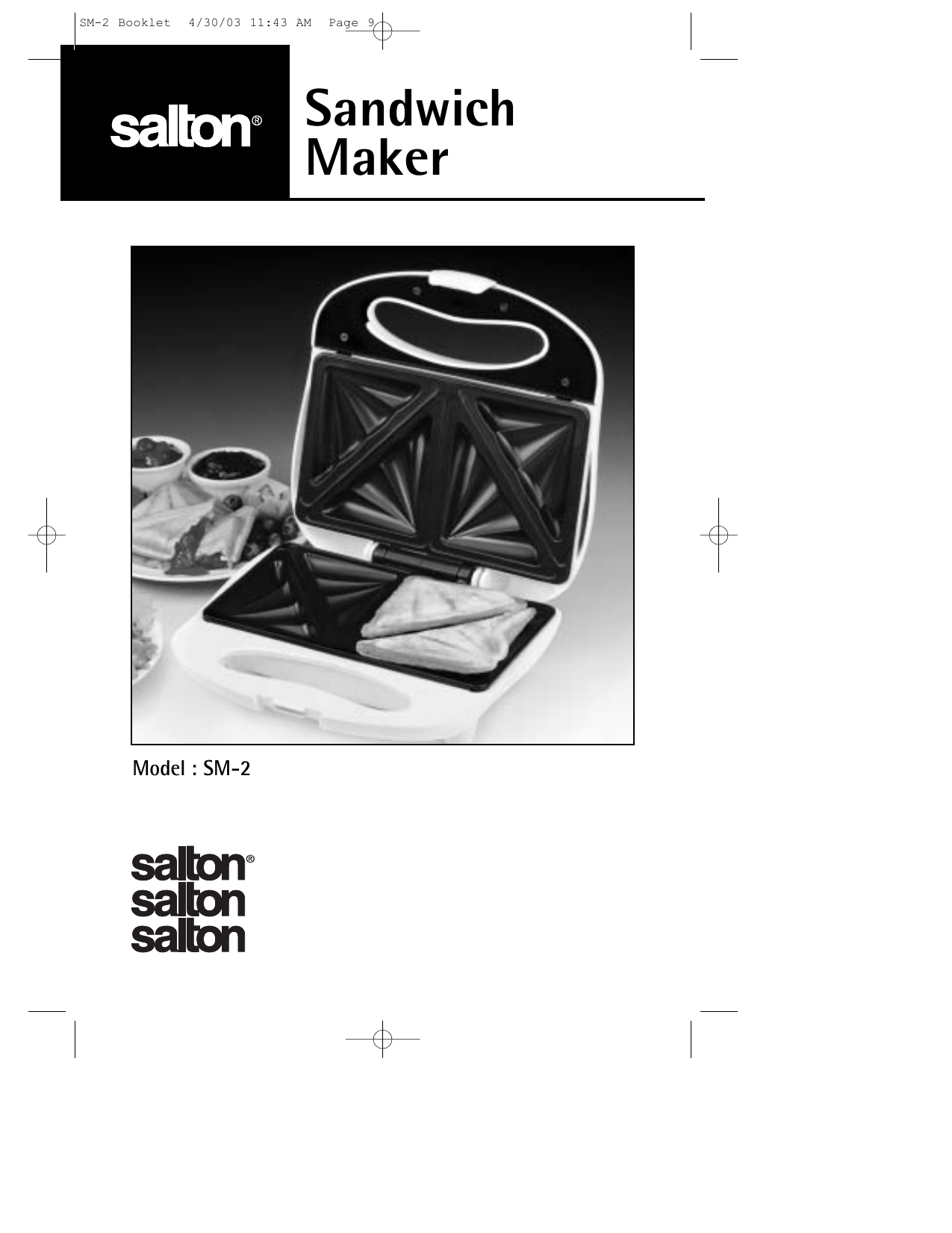Salton SM2 Owner Manual Manualzz