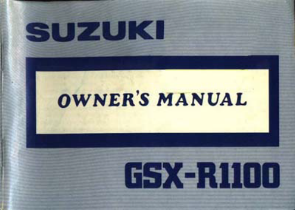 Suzuki GSX1100ESD GSX1100E SD GSX 1100 ESD statement setup preparation manual Suzuki GSX1100ESD GSX1100E SD GSX 1100 ESD statement setup preparation manual