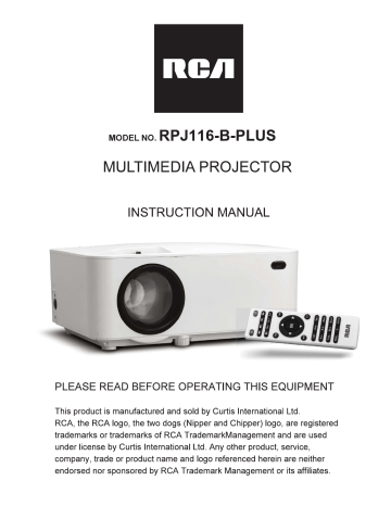 RCA RPJ116-B-PLUS Instruction Manual | Manualzz