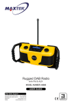 Maxtek 68888 Rugged DAB Radio DB-2000 Owner Manual