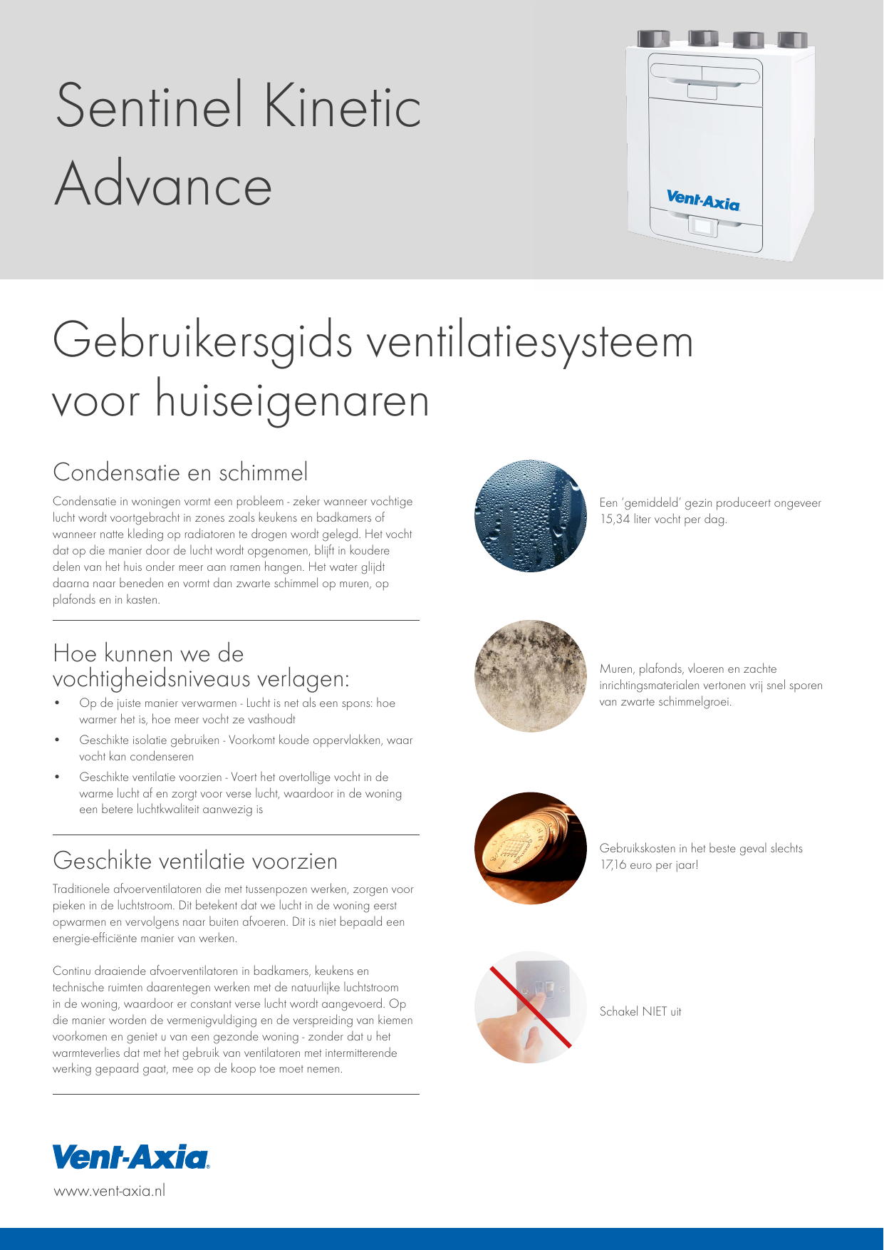 Vent-Axia Sentinel Kinetic Advance User Guide | Manualzz