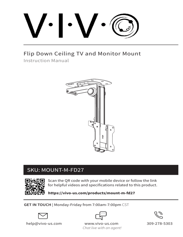 Vivo MOUNTMFD27 User manual Manualzz