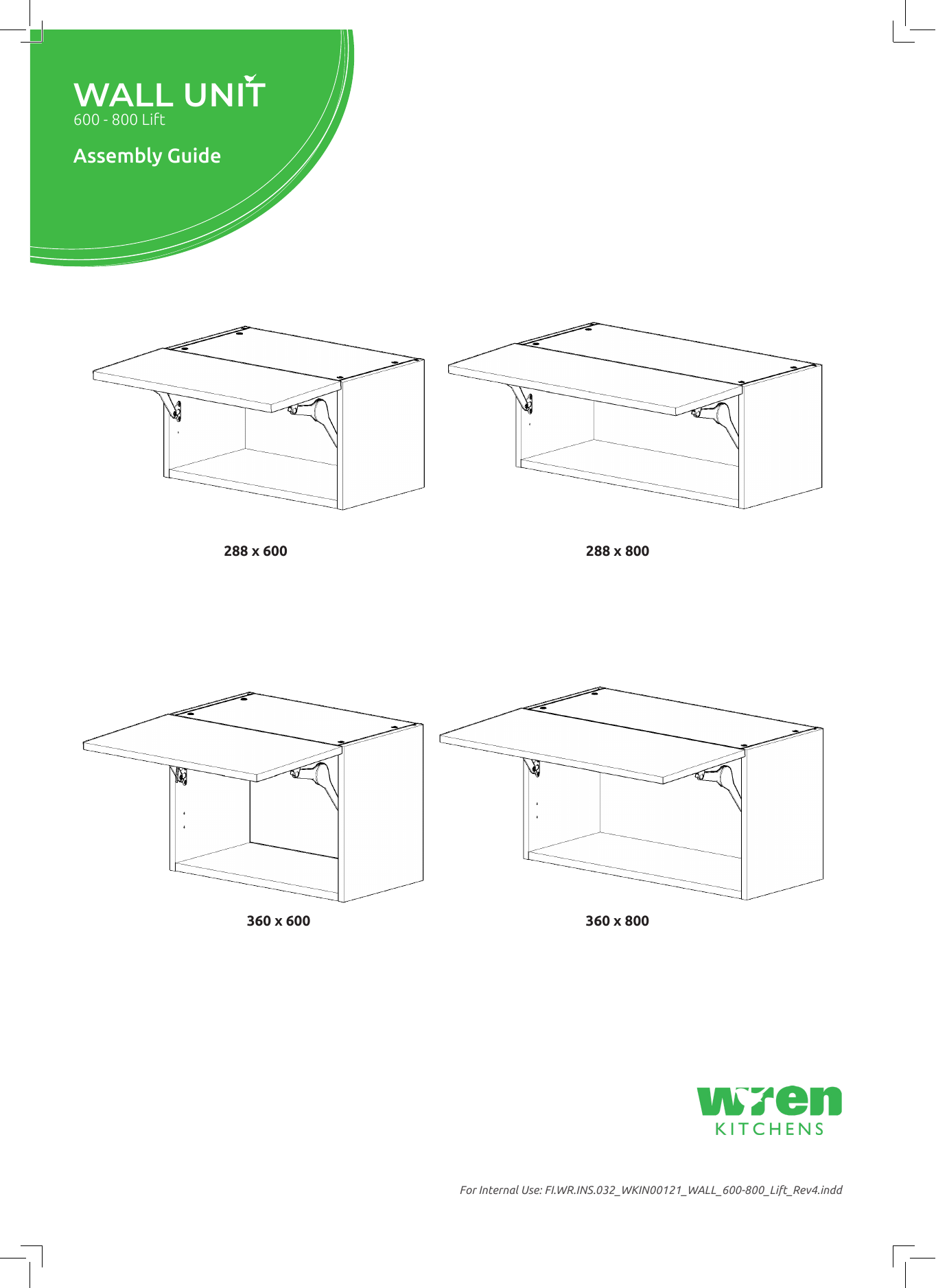 Wren Kitchens 600800mm Lift Wall Unit User manual Manualzz