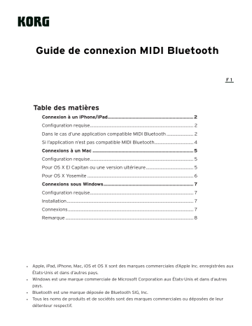 Korg nanoKONTROL Studio Mode d'emploi | Manualzz