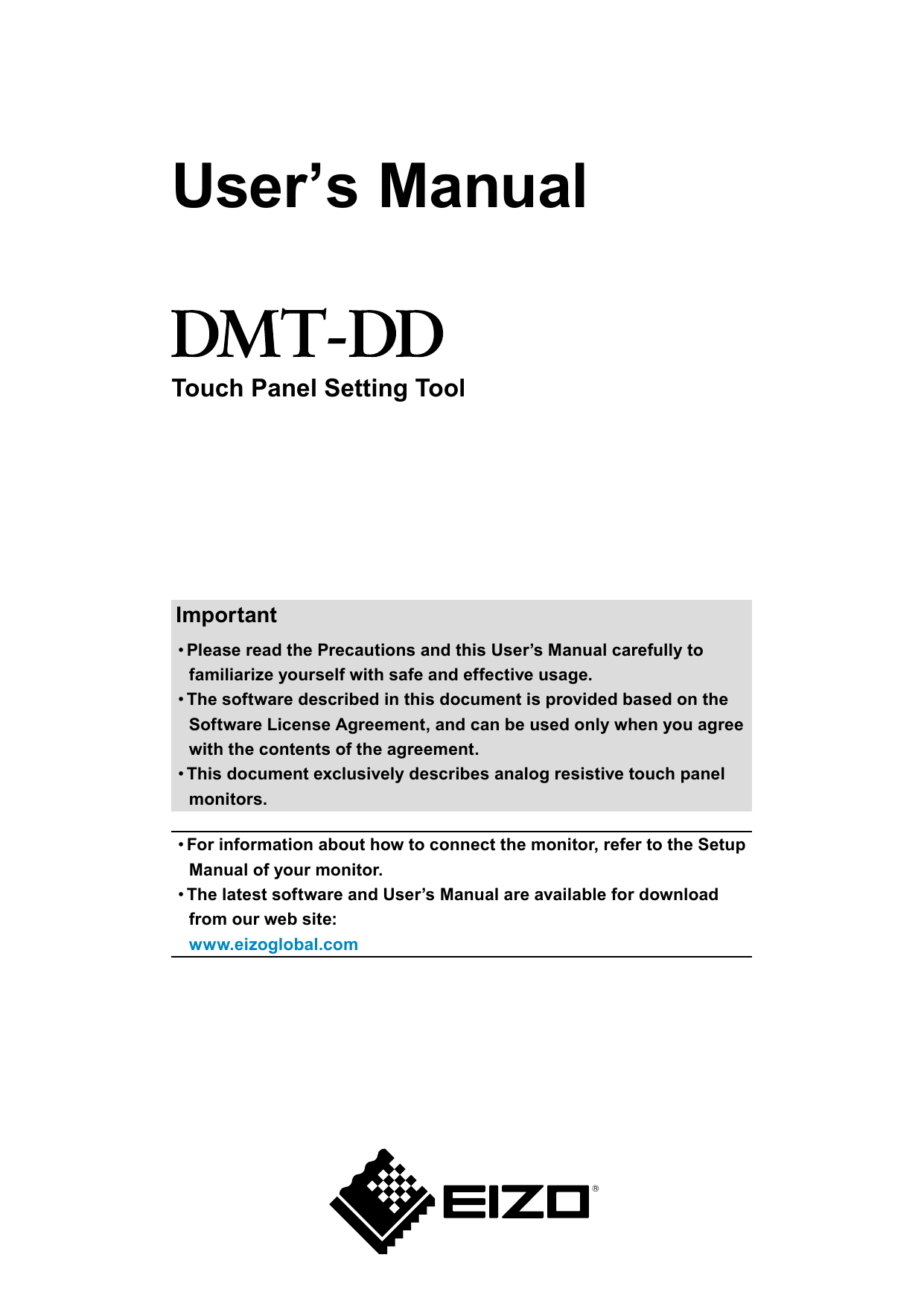 Eizo FDX1003T User Manual | Manualzz