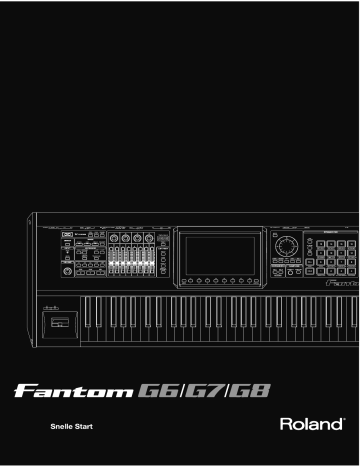 Roland Fantom G6 de handleiding | Manualzz