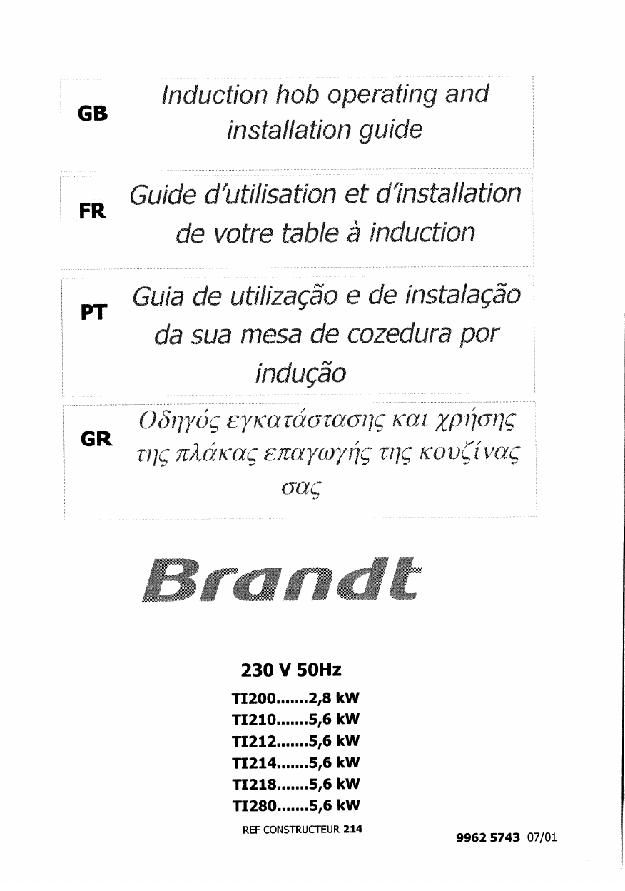 Brandt Ti212xt1 Owner Manual Manualzz
