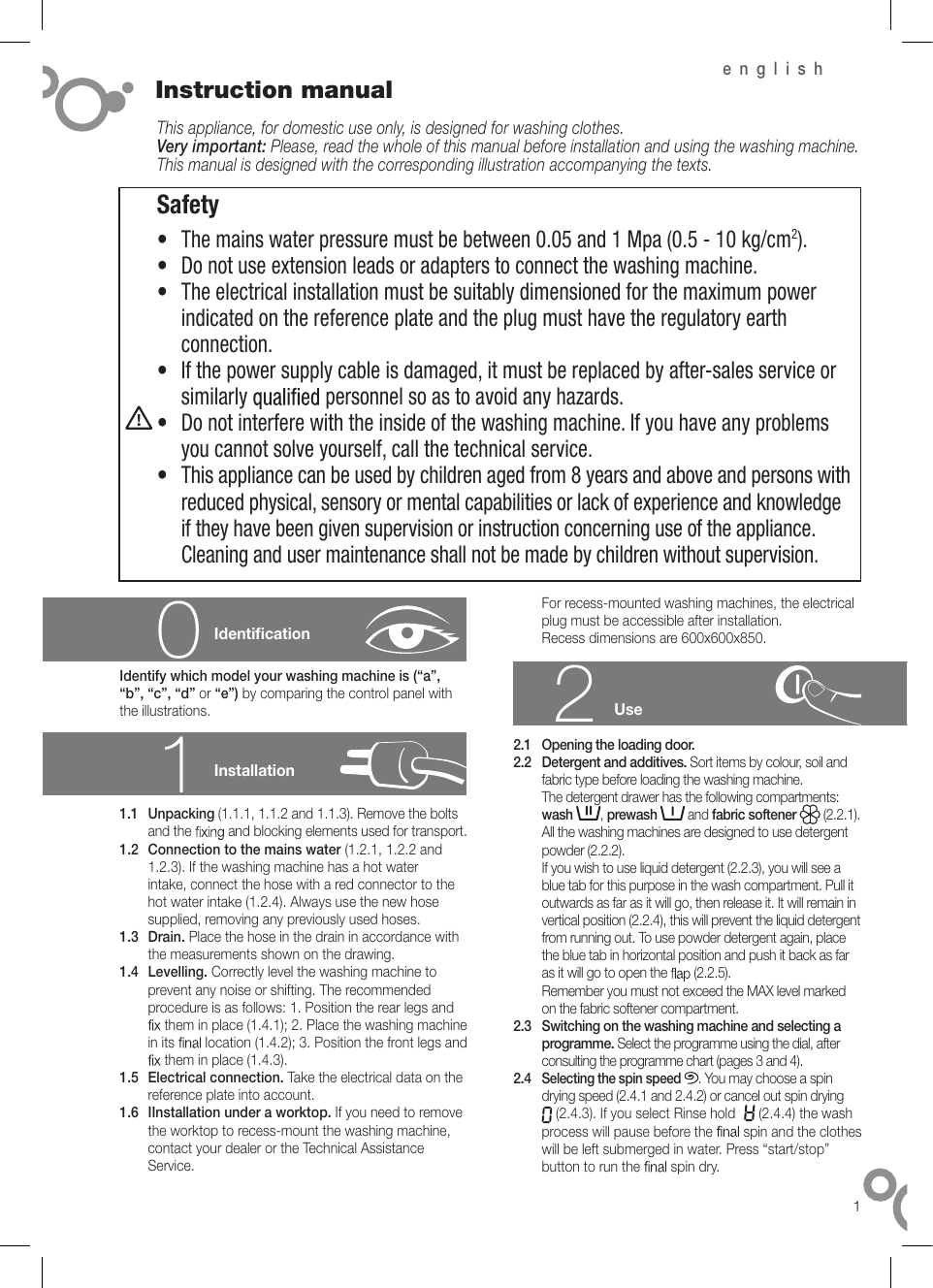 Brandt BWF7214E Owner Manual | Manualzz