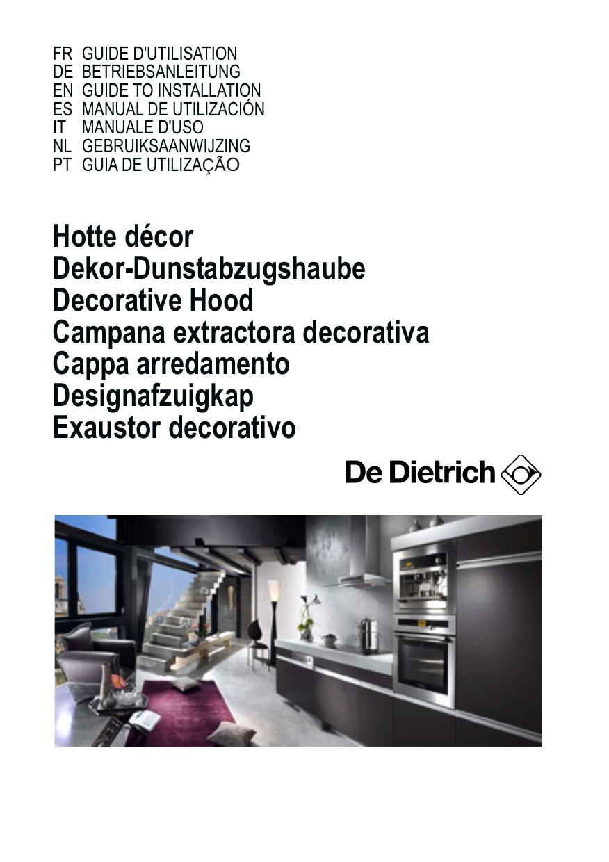 de dietrich extractor fan manual