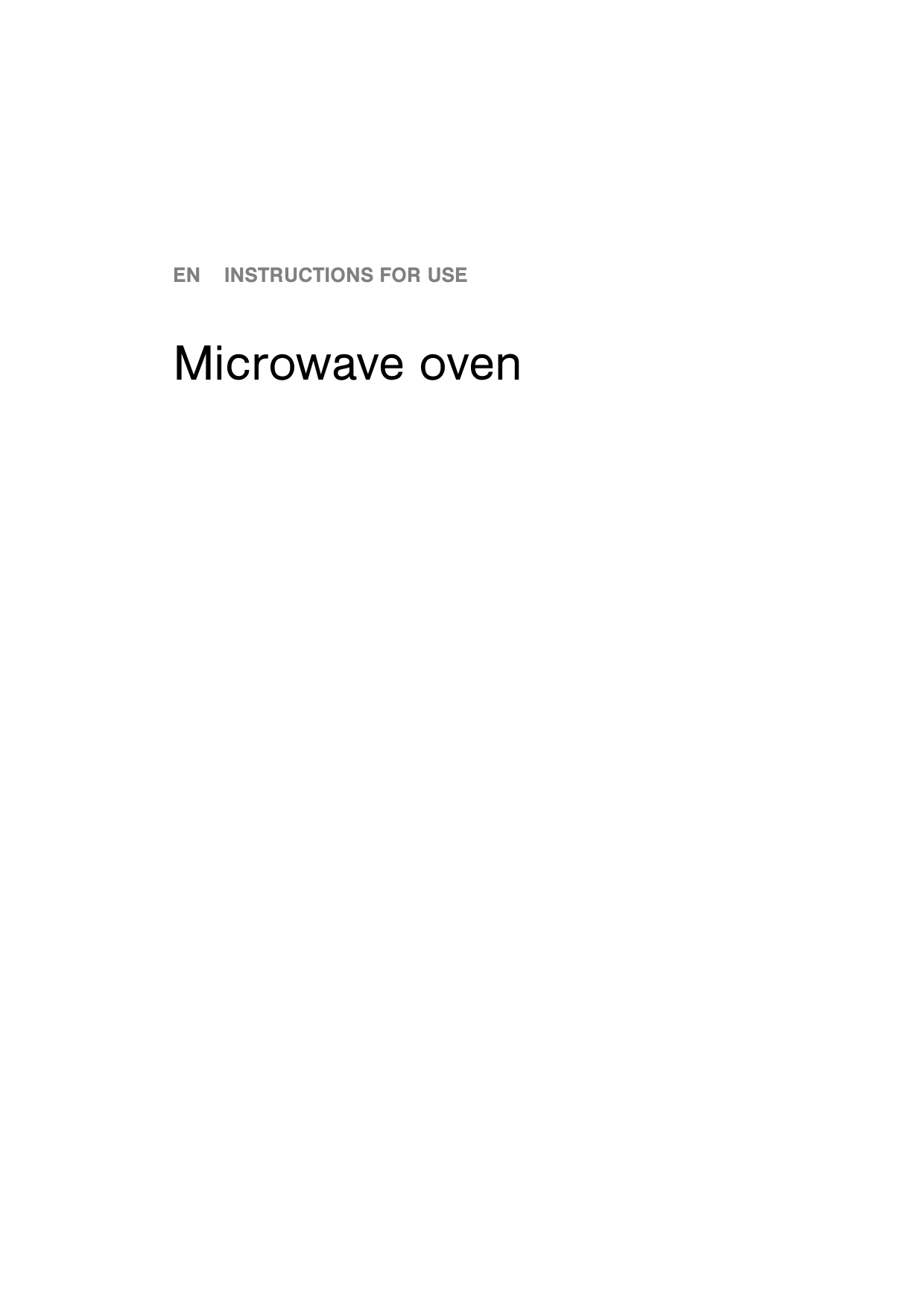 User Manual Neff H5430N0GB/03 Microwave Oven ManualsFile