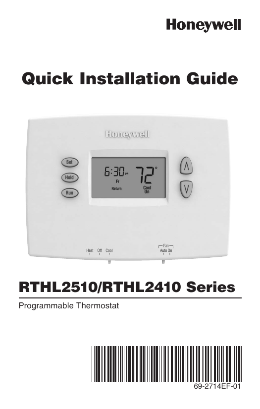Honeywell RTHL2510,RTHL2410 Owner's manual | Manualzz
