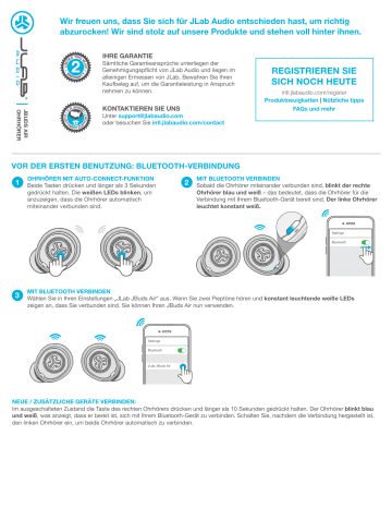 Jlab Audio JBuds Air v1 Owner's manual | Manualzz