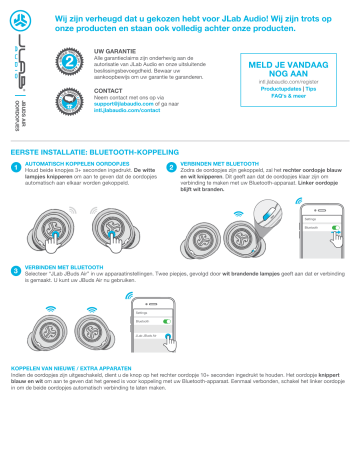 Jlab Audio JBuds Air v1 Owner's manual | Manualzz