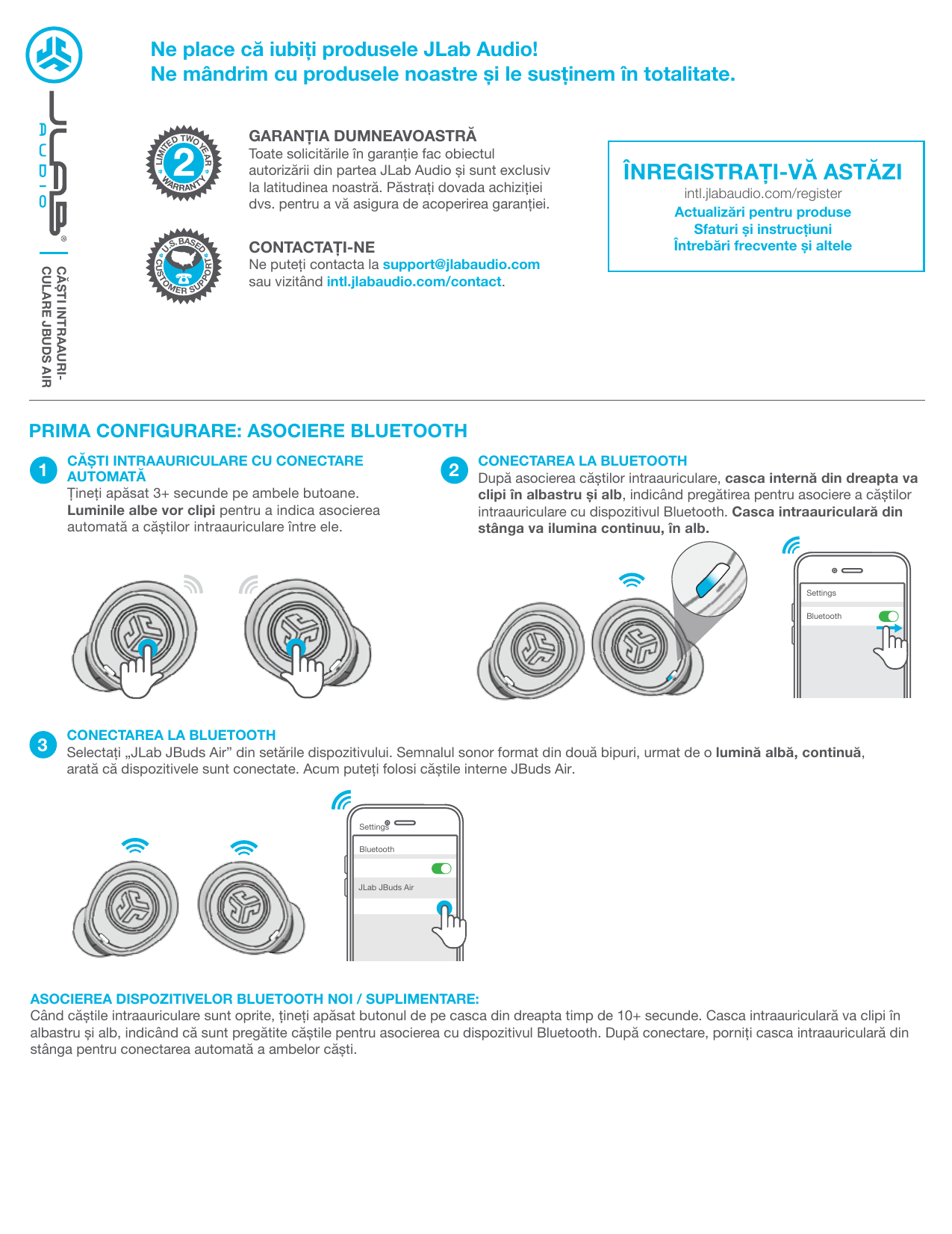 Jlab Audio JBuds Air v1 Owner's manual | Manualzz