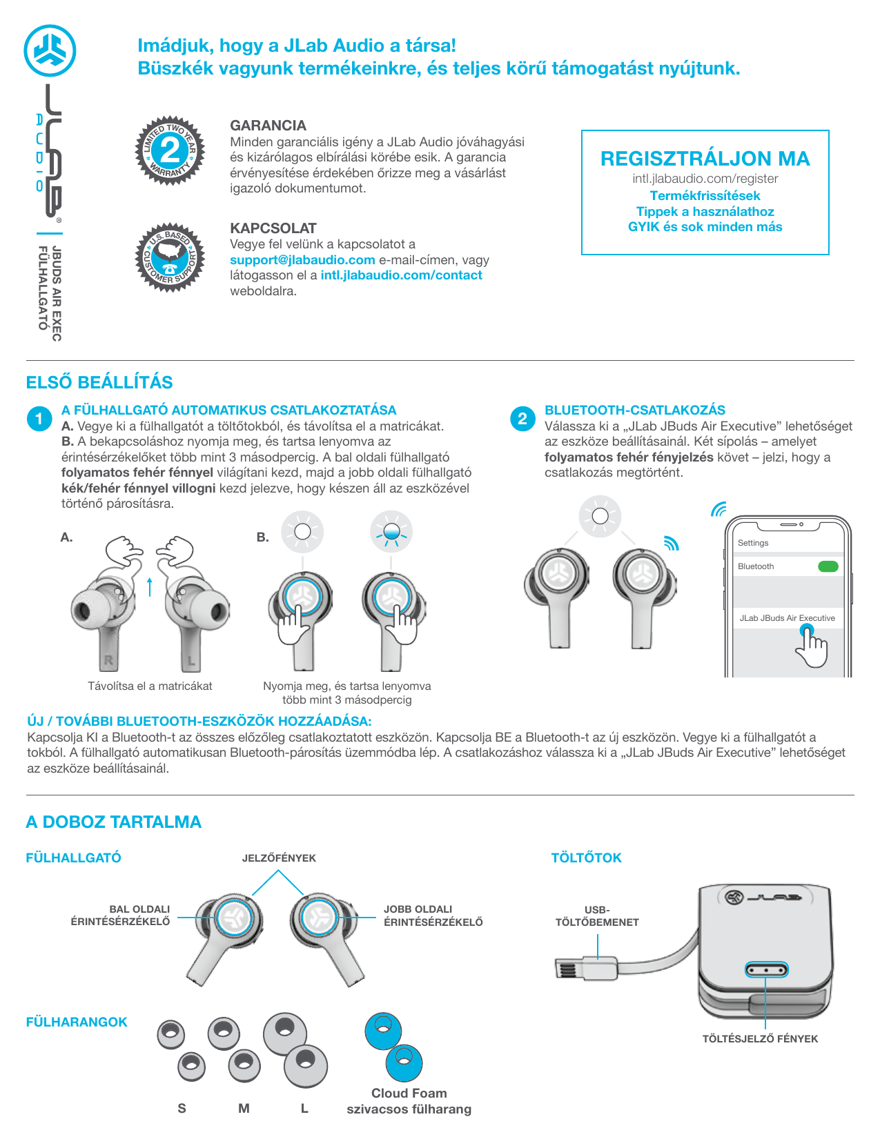 Jlab Audio JBuds Air Executive Owner's Manual | Manualzz