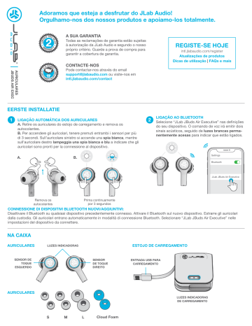 Jlab Audio JBuds Air Executive Manual do proprietário | Manualzz