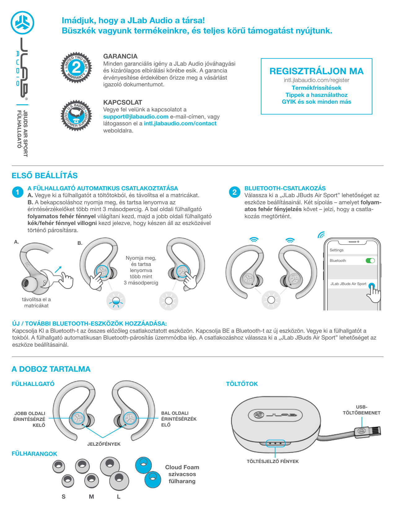 Jlab Audio JBuds Air Sport Owner's Manual | Manualzz