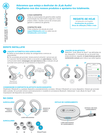 Jlab Audio JBuds Air Sport Manual do proprietário | Manualzz