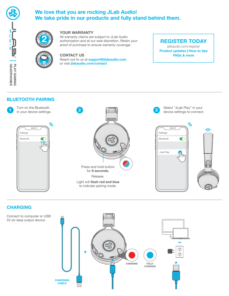 jlab audio play gaming wireless earbuds