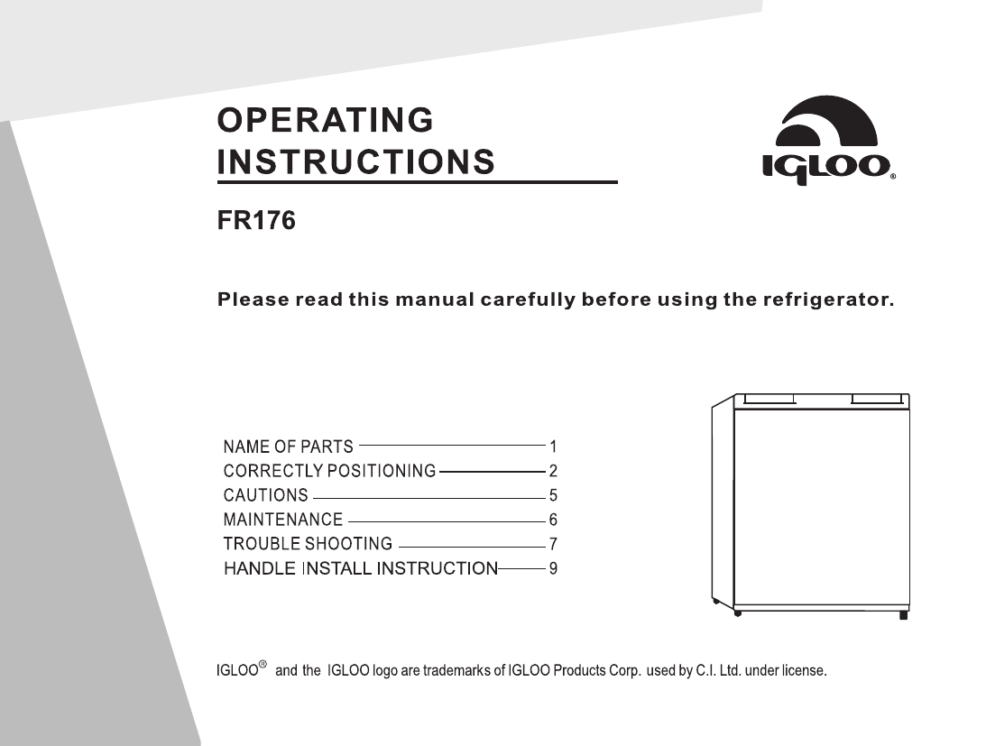 Igloo Fr176 Manual Manualzz