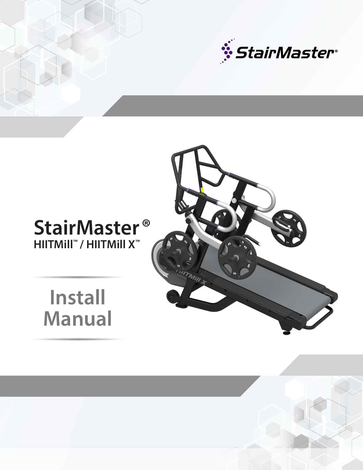 Stairmaster HIITMill X 94640, HIITMill 94590 User manual Manualzz