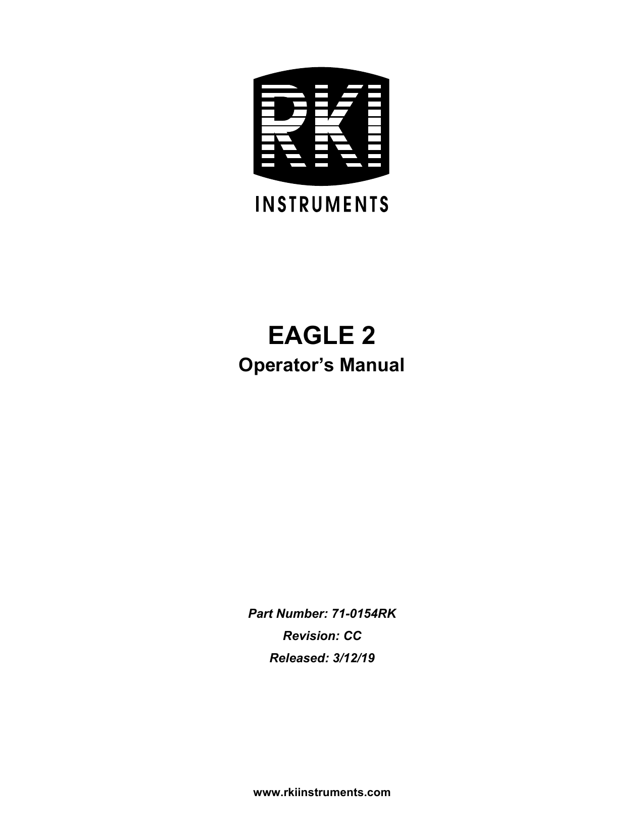 RKI Instruments Eagle 2 User manual | Manualzz