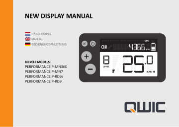 Qwic H501 Display - PERFORMANCE P-RD9s Owner Manual | Manualzz