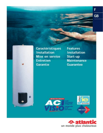 Atlantic ACI Visio User Manual - Water Heater Instructions | Manualzz