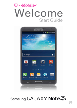 Samsung Galaxy Note 3 Start Manual