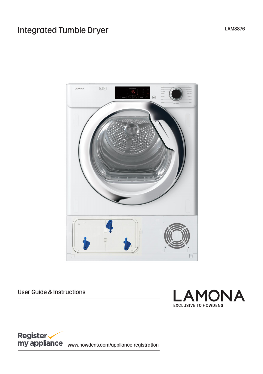 lamona-lam8876-integrated-6kg-white-condenser-tumble-dryer-user-manual