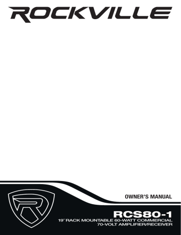 Rockville RCS80-1 Owner's manual | Manualzz