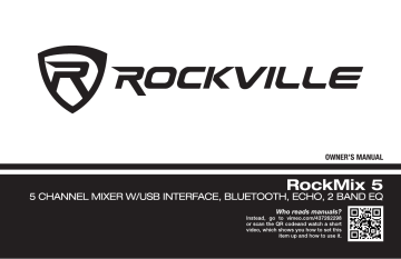 Rockville RockMix 5 Owner's manual | Manualzz