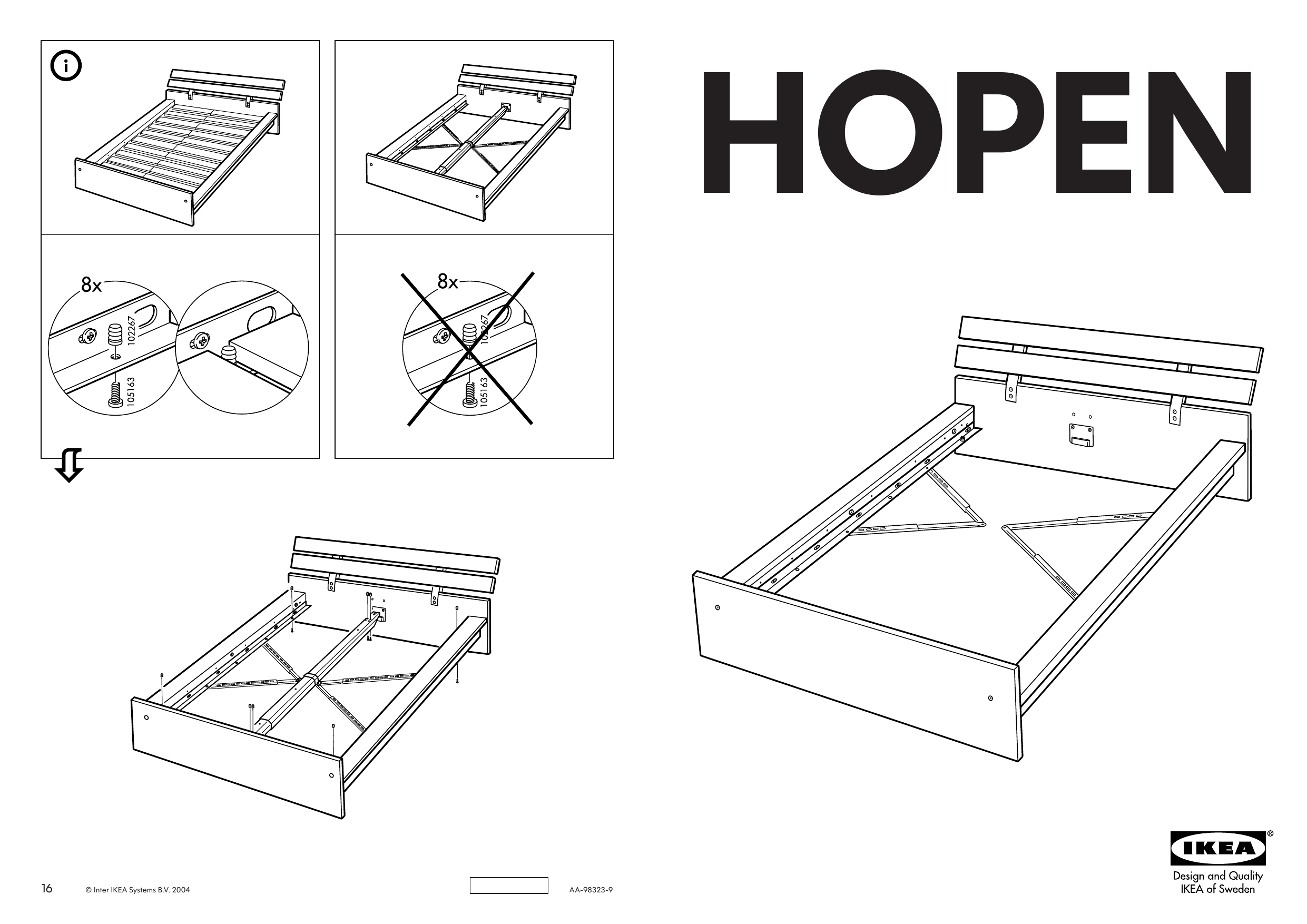 Ikea Hopen Owner Manual Manualzz, Ikea Hopen Bed Frame