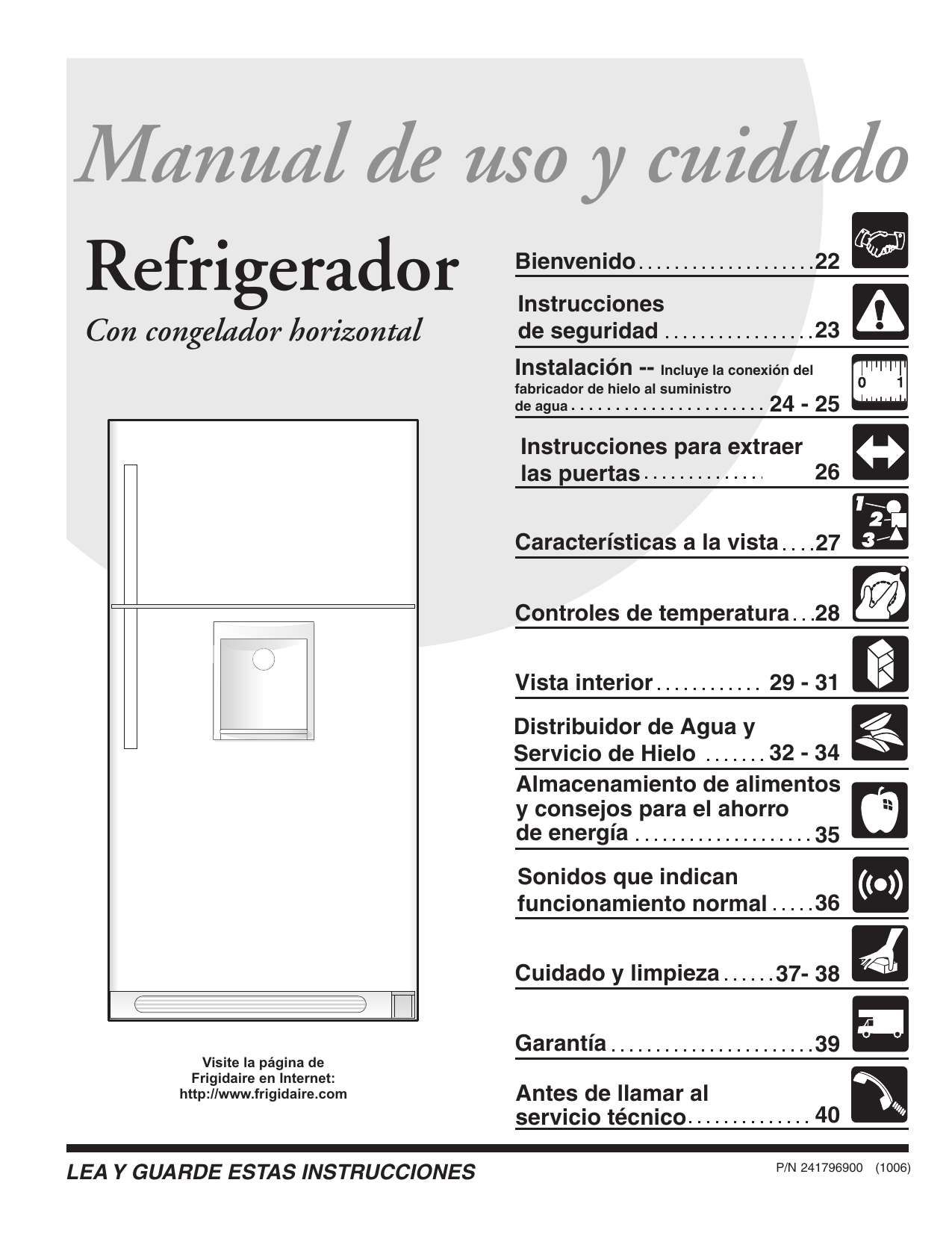 Frigidaire GLRT218WDW Owner's manual Manualzz