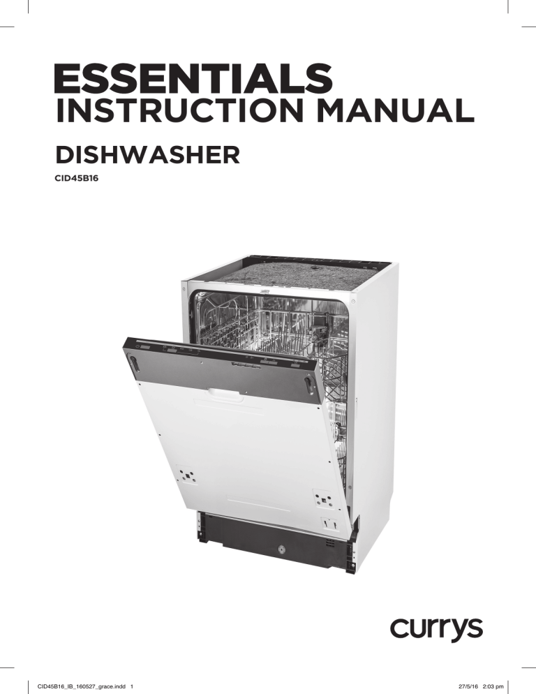 Currys Essentials CID45B16 User manual Manualzz