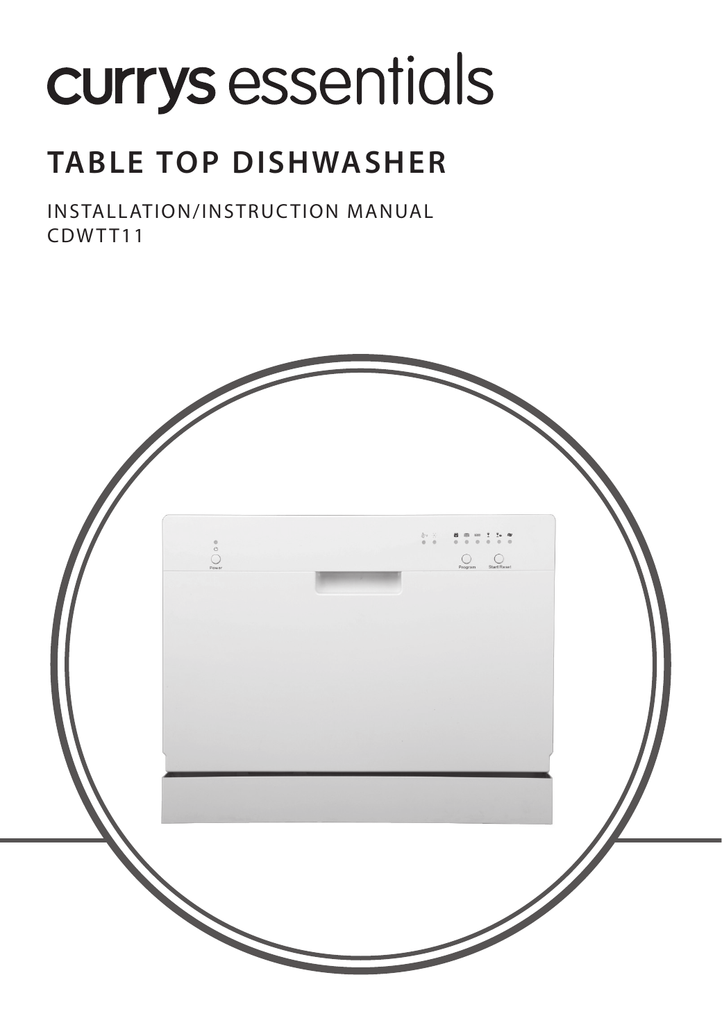 Sunpentown SD2201S Full Console Countertop Dishwasher With