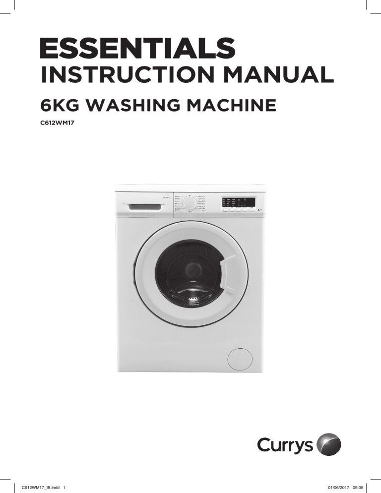 Currys Essentials C612WM17 User manual Manualzz