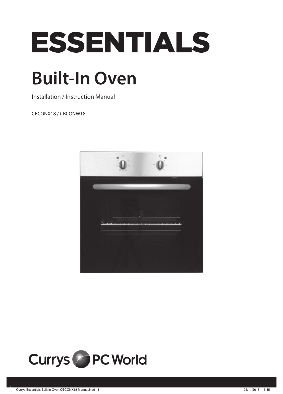 essentials cbconx18 electric oven black