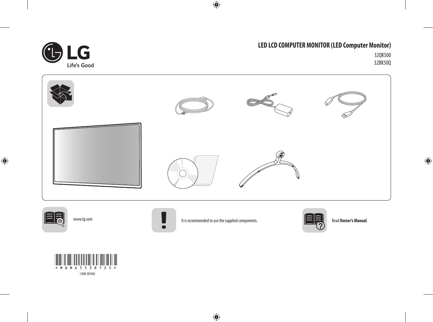 LG 32QK500-C Quick setup guide | Manualzz