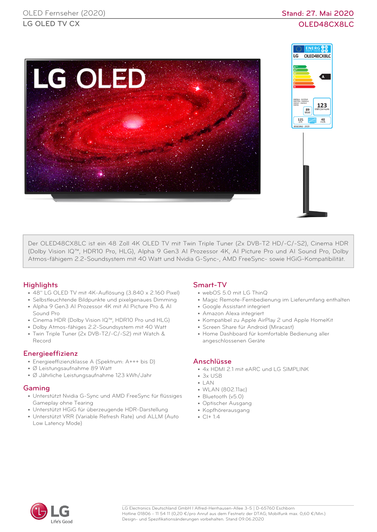 LG OLED48CX8LC Owner's manual | Manualzz