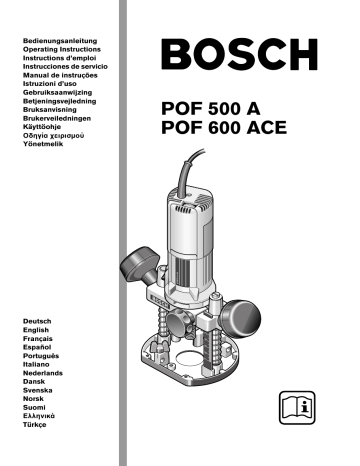Bosch POF 600 ACE de handleiding | Manualzz