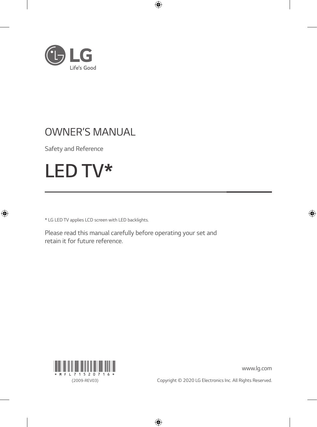 LG 65NANO90VNA Owner's manual | Manualzz