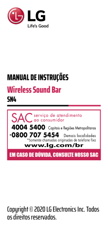 LG SN4 Manual do usuário | Manualzz