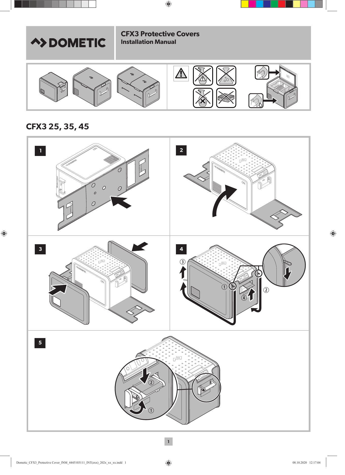 Dometic CFX3 Protective Covers Installation guide | Manualzz