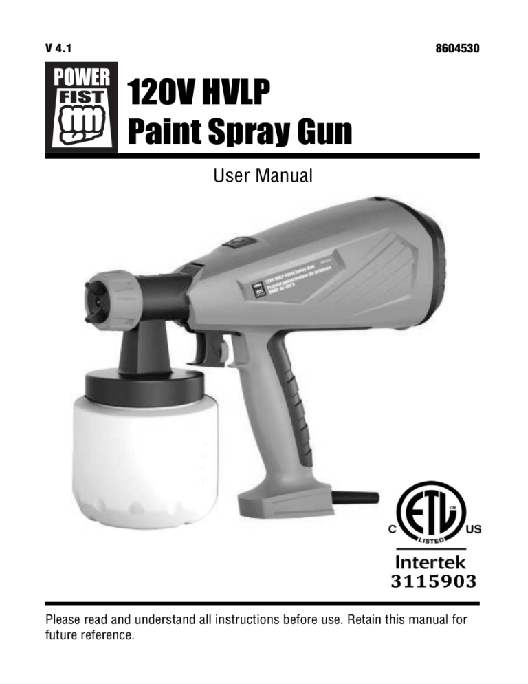 Power Fist 8604530 Owner's manual Manualzz