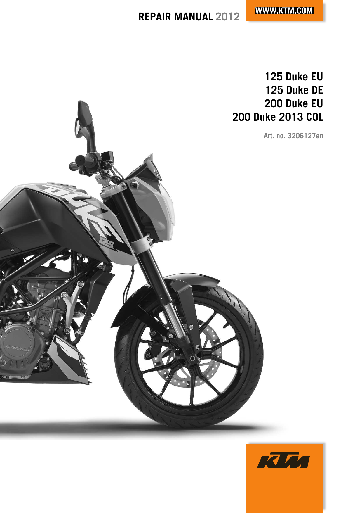 200 Duke 2013 COL). KTM 200 DUKE EU 