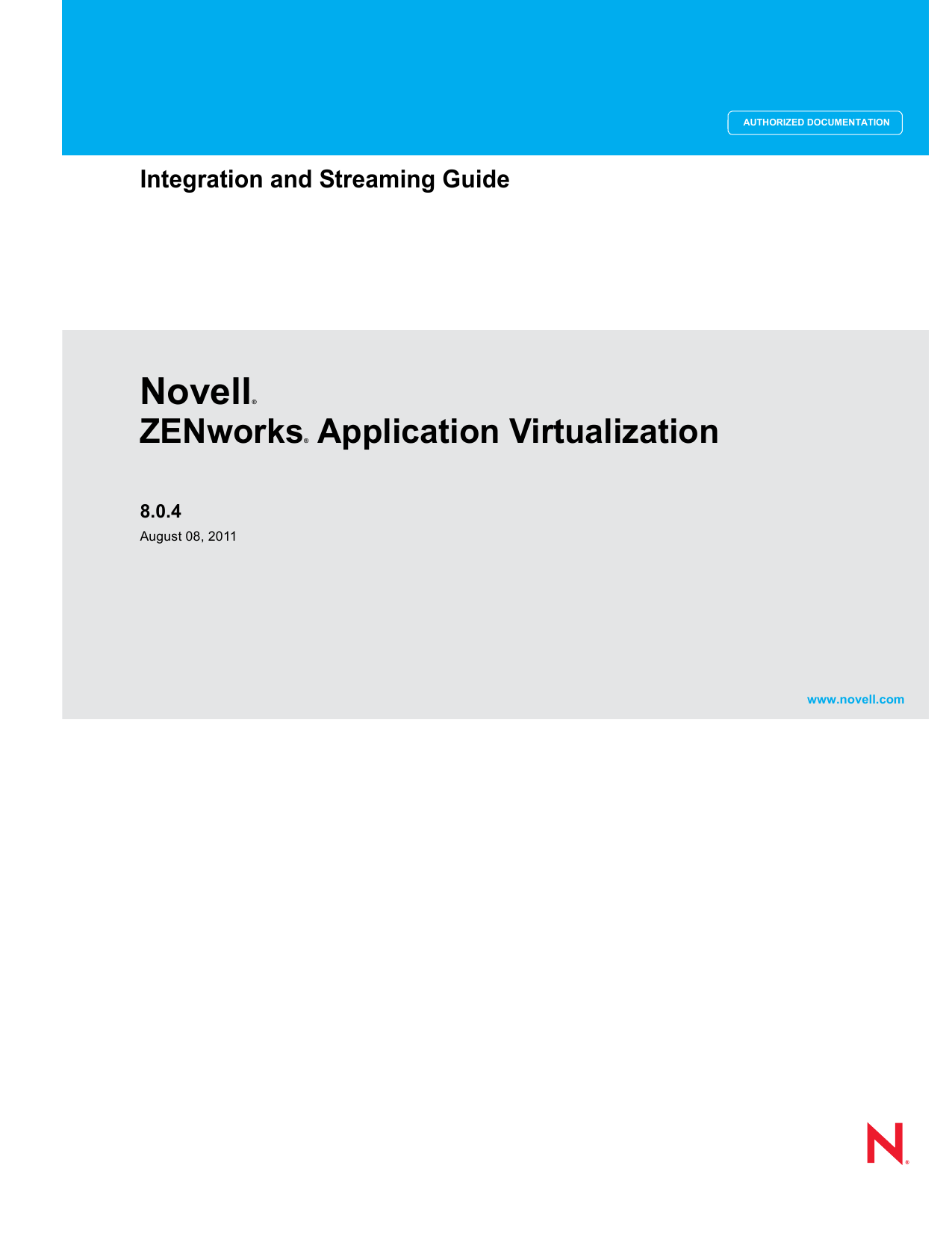 Novell ZENworks Application Virtualization 8.0 User guide Manualzz