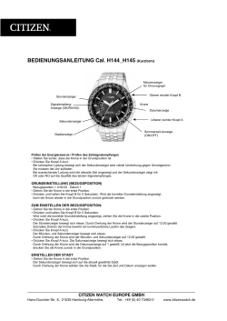 Citizen deals h145 manual