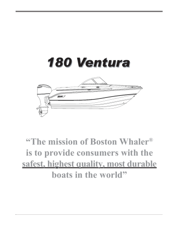 Boston Whaler 180 Ventura 2009 Owner S Manual Manualzz
