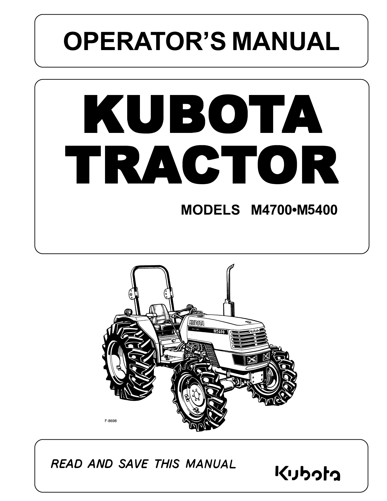 Kubota M4700 Owner Manual Manualzz